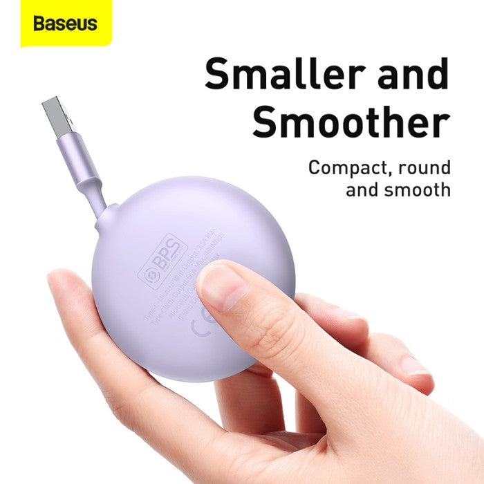 BASEUS Bright Mirror 1-for-3 Data Cable USB to MLC 1.2m 66W - CAMLC-MJ