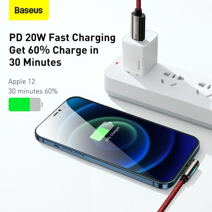 Baseus Legend Series Elbow Kabel Charger Iphone Type C to Lightning