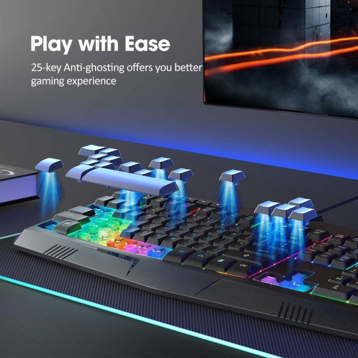 MPOW PICTEK RGB GAMING KEYBOARD USB WIRED KEYBOARD