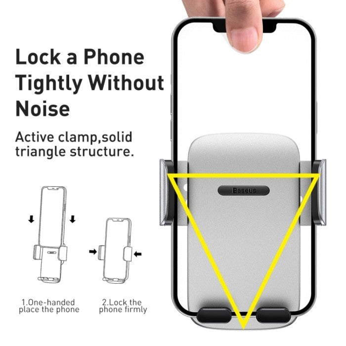 Baseus Easy Control Pro Clamp Car Mount Holder (A Set) - SUYK0100