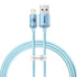 BASEUS Kabel Crystal Shine Fast Charging Data USB to iP 2.4A -CAJY001