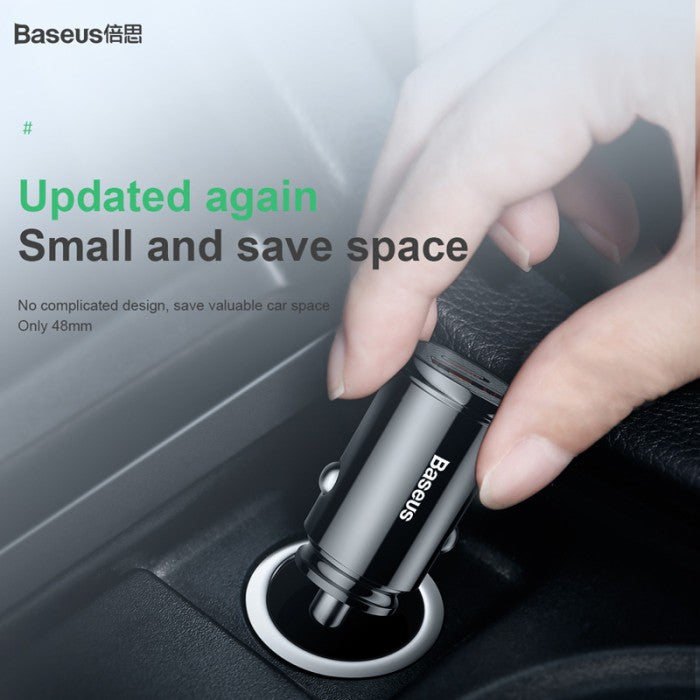 Baseus Circular Plastic A+C 30W PPS Car Charger Black