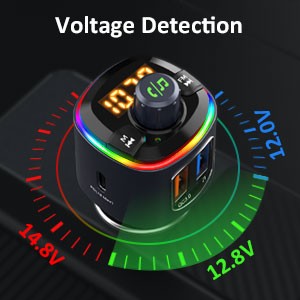 MPOW VTIN (Upgraded Version) FM Transmitter Bluetooth forCar GEBH466AD