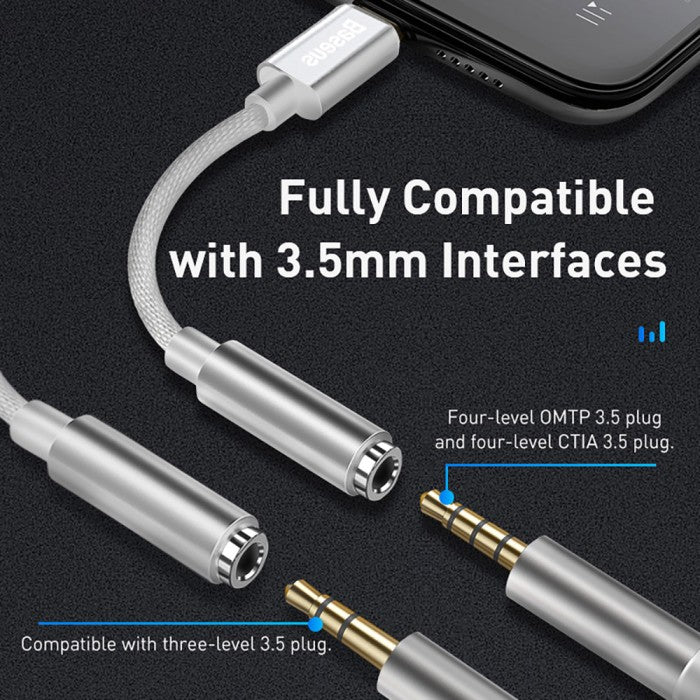 BASEUS iPhone Male to 3.5mm Female Adapter L3.5 - CALL3