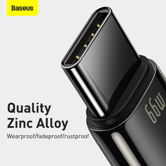 Baseus Tungsten Gold Kabel Charger USB to Type C 2M - CATWJ