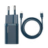 BASEUS Super Si Charger 1C 20W with Cable Type-C to iP 1m - TZCCSUP-B