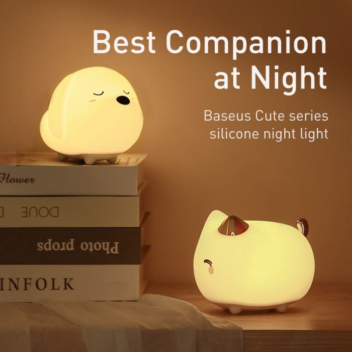 BASEUS Lampu Tidur Cute Series Silicone Night Light - DGAM