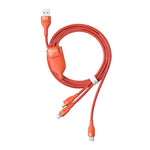BASEUS Flash Series 1-for-3 Fast ChargingCable USB to M L C 1.2m CA1T3