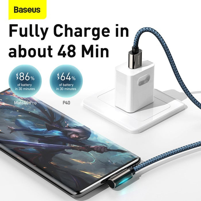 BASEUS Legend Series Elbow Fast Charging Data Cable USB to Type-C 66W
