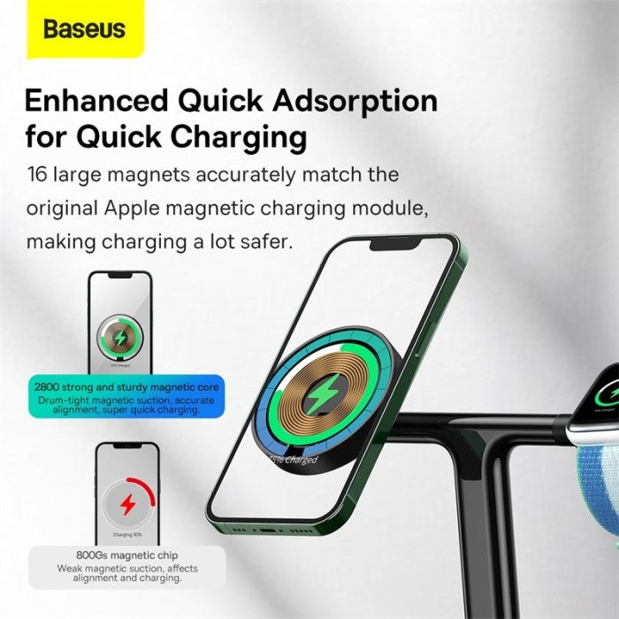 Baseus Swan 3-in-1 Wireless Magnetic Charging Bracket 20W