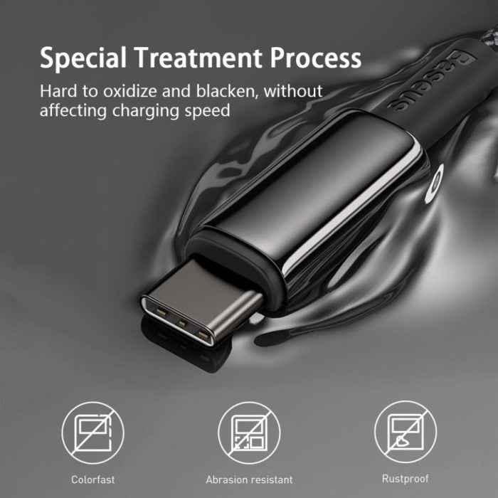 BASEUS Tungsten Gold Fast Charging Cable Type-C to Type-C 100W - CATWJ