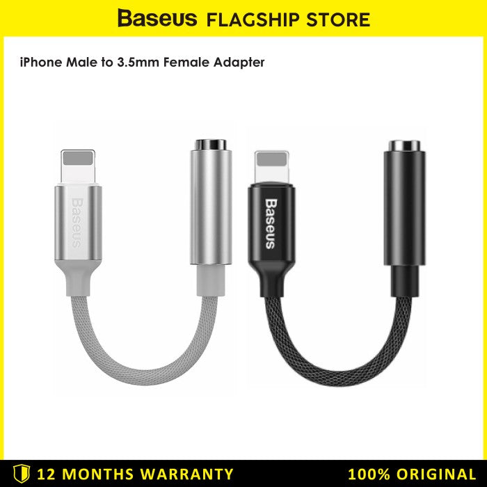 Baseus iPhone Lightning Male to Jack 3.5mm Female Adapter L3.5 - CALL3