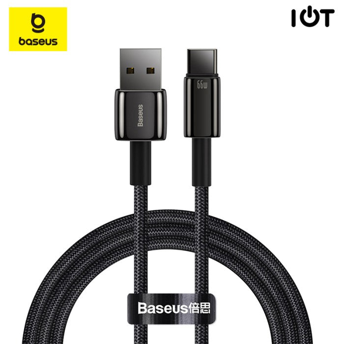 BASEUS Tungsten Gold Fast Charging Data Cable Type-C 66W 2m - CATWJ