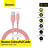 BASEUS Colourful Cable USB For iP 2.4A 1.2m CALDC