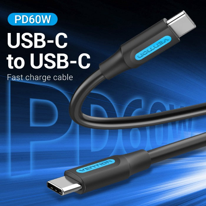 Vention Kabel Charger USB C to C Male to Male 3A 60W PD Fast Charging - COS