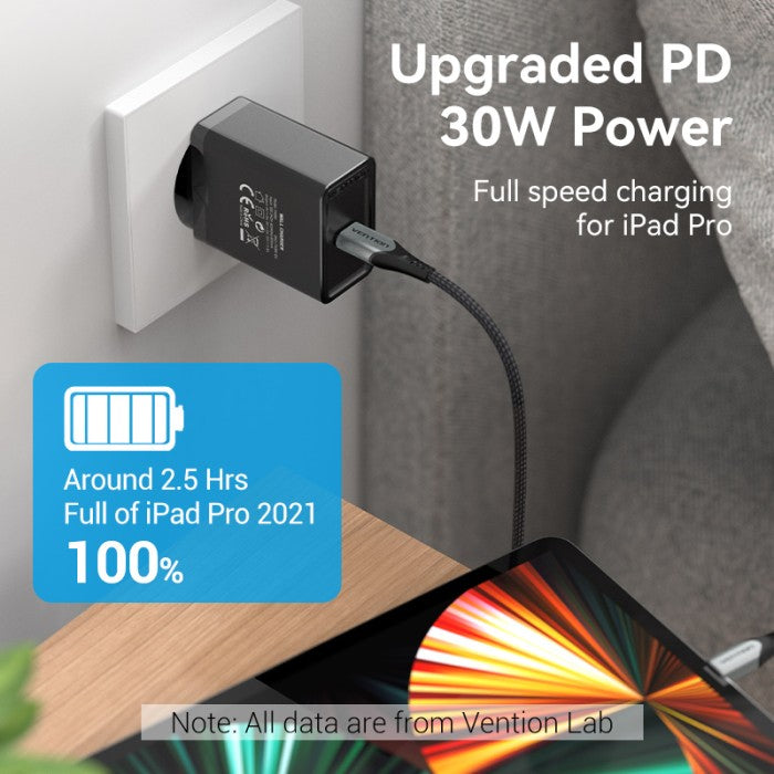 Vention Wall Charger 30W PD Fast Charging USB C - FAI