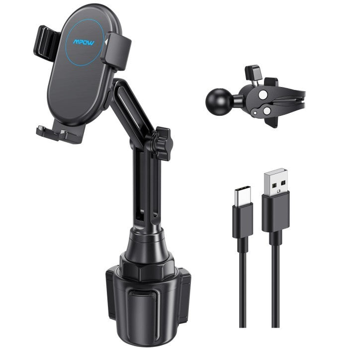 Mpow Car Wireless Charger Mount 15W With Built-in Battery