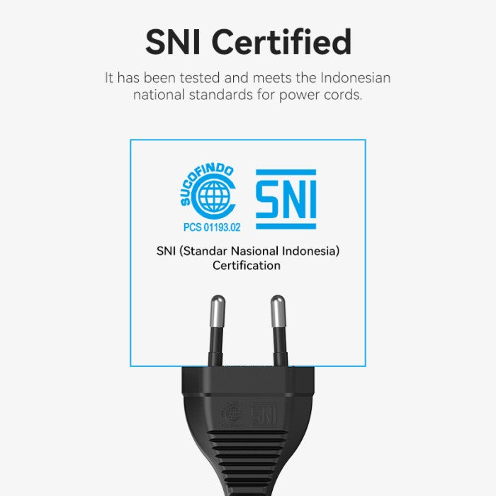 Vention Kabel Colokan C7 Connector Power Cord 1.8M EU - ZCI