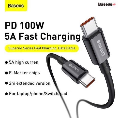 BASEUS Superior Series Fast Charging Data Type-C to Type-C 100W CATYS