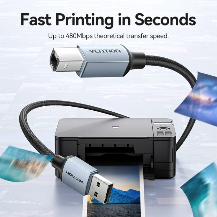 Vention Kabel Data USB A Male to Type B Male Printer - CTT