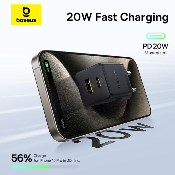 Baseus Palm Fast Charger C+U 20W EU