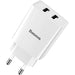 BASEUS Speed Mini Dual U Charger 10.5W (EU) CCFS-R0