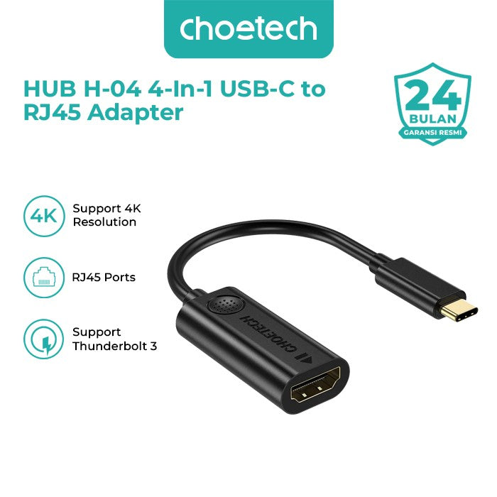 Choetech HUB-H04 USB Type C to HDMI Adapter 4K Thunderbolt 3