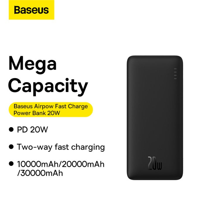 Baseus Airpow Fast Charge Power Bank 10000mAh 20W