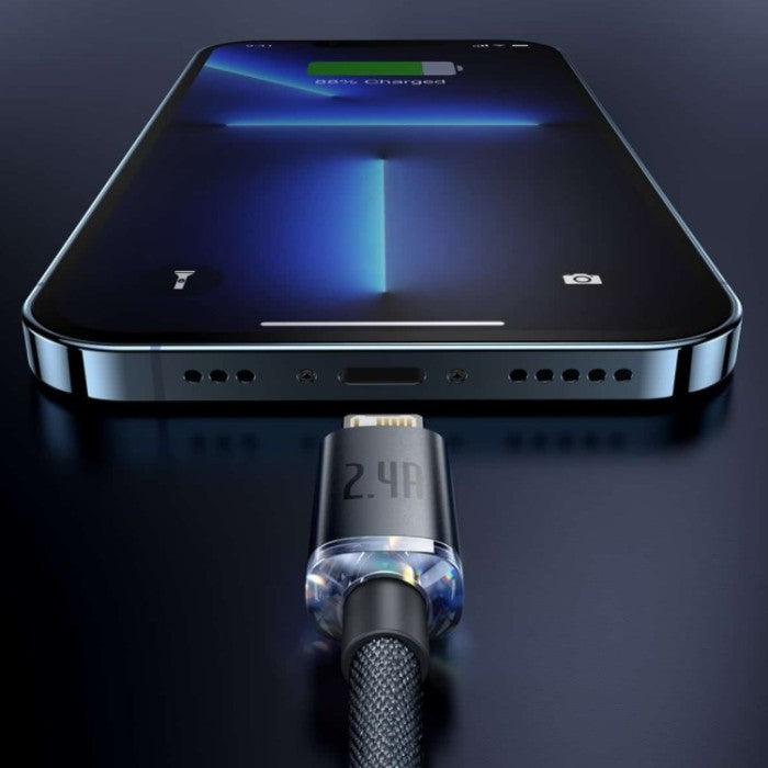 BASEUS Crystal Shine Series Fast Charging Data USB to iP 2.4A CAJY0