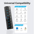Vention Hub 8 in 1 3.0 WIth individual Power Switches Led & DC 5.5mm Power Adapter - CHX