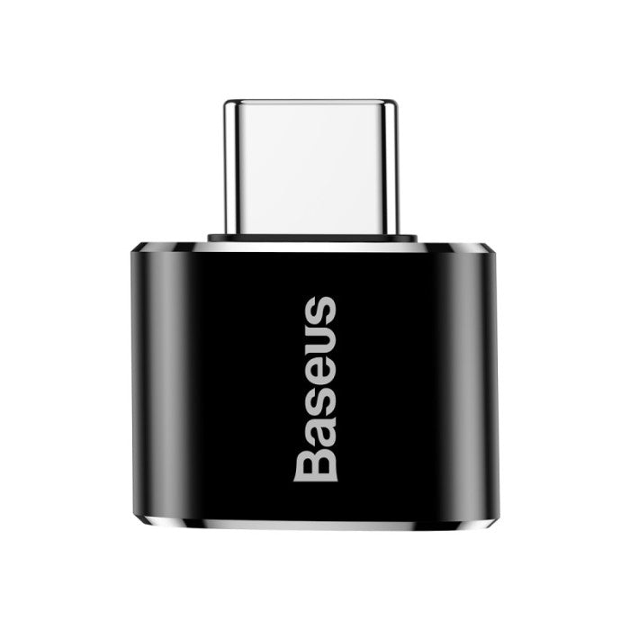 Baseus Mini USB female to Type-C male adapter converter Black