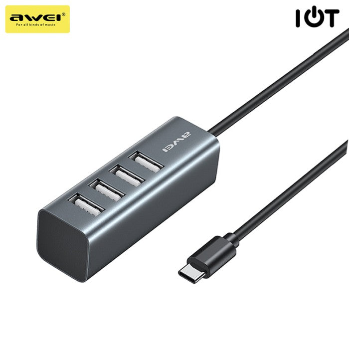 AWEI Type-C HUB 4-Ports USB CL-122T