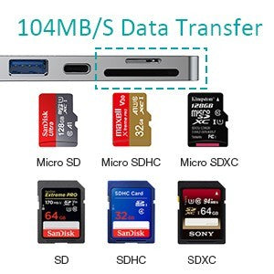 Choetech HUB-M14 HUB Adapter Multi Port 7 in 1 USB-C Thunderbold 4K HDMI USB 3.0