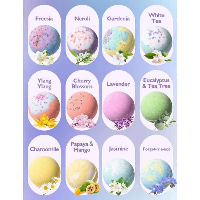 MPOW Puurvsas12Pcs Bath Bombs Gift Set PUBY090