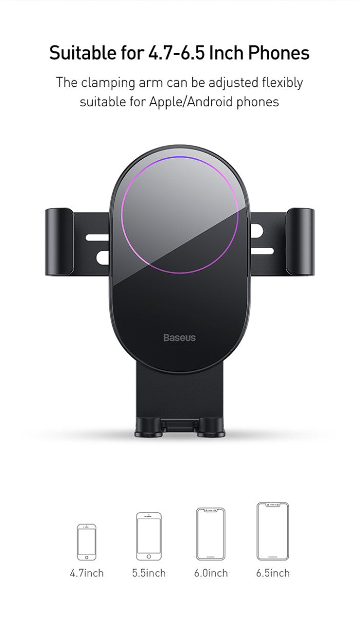 BASEUS Simplism Gravity Car Mount Holder with Suction Base - suyl-jy