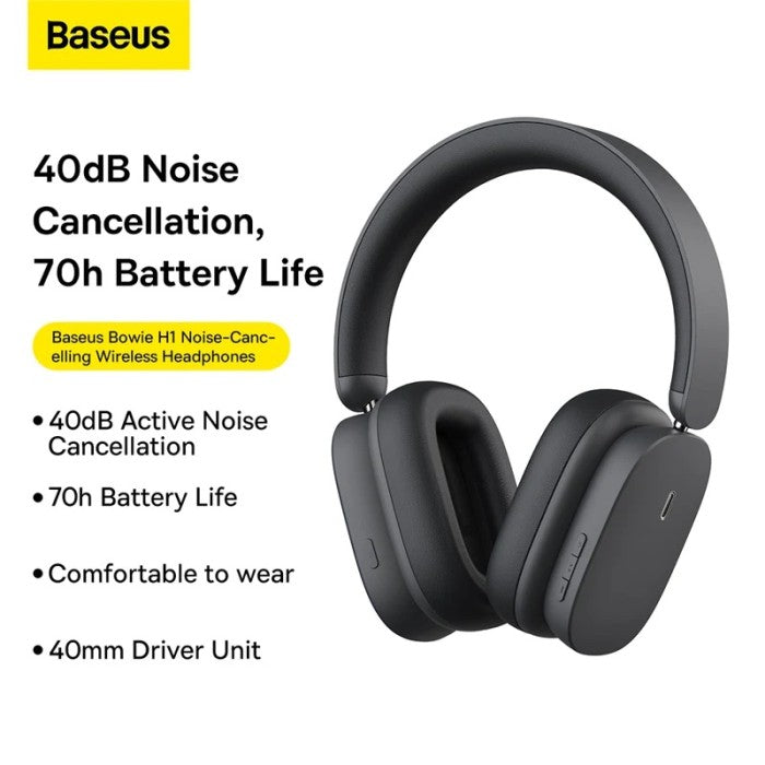 BASEUS Headphone Bowie H1 ANC Headset Bluetooth Wireless Earphone