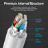 Vention Cable Data Charger USB C to Lightning MFI Fast Charging 3A - TAS
