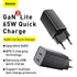 BASEUS GaN2 Lite Quick ChargerC C 65W EU CCGAN2L-E