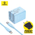 BUNDLING - Baseus Super Si Pro Quick Charger 1C 20W + Kabel C to iP CN