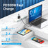 Vention Kabel USB C Right Angle  to C 5A Fast Charging Cable Cotton Braided - TAK