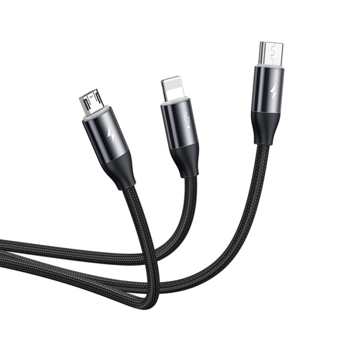 BASEUS Car Co-sharing Cable USB For M+L+T 3.5A 1m CAMLT-FX