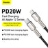BASEUS Cafule Series Metal Data Cable Type-C to iP 20W 2m- CATLJK-B0