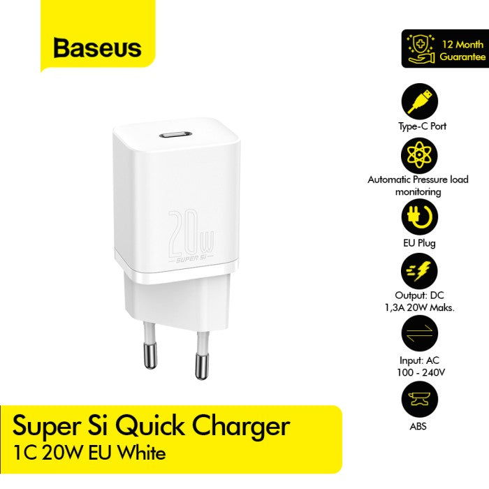BASEUS Super Si Quick Charger 1C 20W EU CCSUP-B