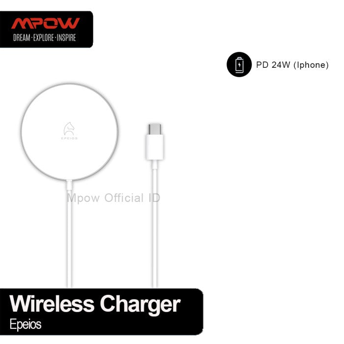 MPOW Wireless Charger, Compatible with iP 12 and MagSafe EPPA219