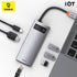 BASEUS Metal Gleam Series 6-in-1 Multifunctional Type-C HUB Docking