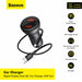BASEUS Digital Display Dual SCP QC Car Charger U+U 45W - TZCCBX-B