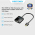 Vention Adapter Converter MIni HDMI to VGA With Audio Power Port 3.5mm HD 1080P 60Hz - AGA
