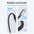 Vention Kabel USB Type C to C Male 5A 480 Mbps 100W Smart LED Display Cable Cotton Braided - TAY