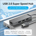 Vention USB HUB 2.0 4 Port With Power Supply 4K 60 Hz 480Mbps - CHM