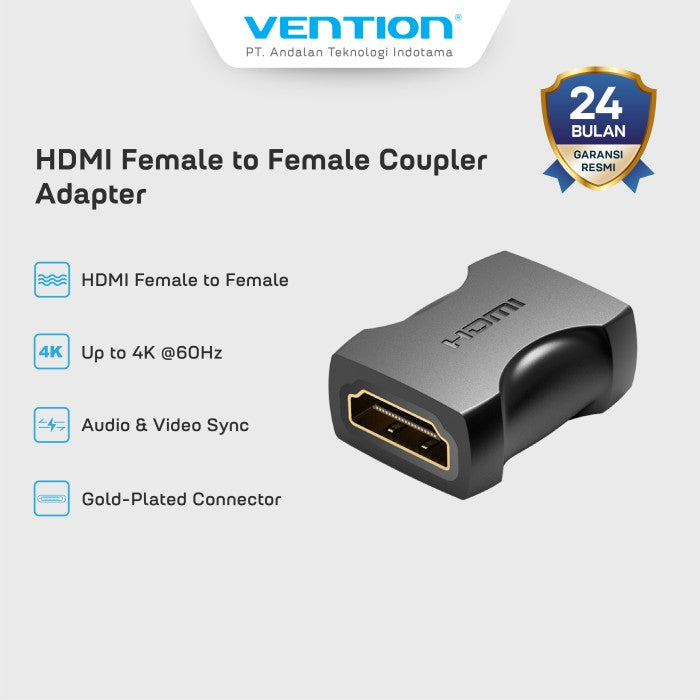 Vention HDMI Female to Female Coupler Adapter - AIR